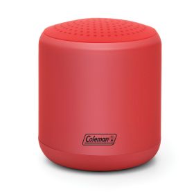 Coleman CBT25-R Aktiv Sounds CBT25 5-Watt Waterproof True Wireless Stereo Bluetooth Rechargeable Mini Speaker with Carrying Strap (Red)