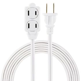 GE JASHEP51947 3-Outlet Polarized Indoor Extension Cord with Twist-to-Close Outlet Covers (9 Feet)