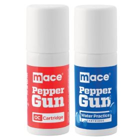 Mace Brand 80822 Replacement OC Pepper and Practice Water Cartridge for Pepper Guns