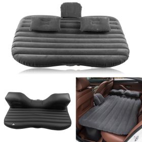Car Inflatable Bed Back Seat Mattress Airbed for Rest Sleep Travel Camping Black