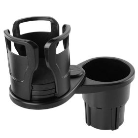 2 In 1 Car Cup Holder Extender Adapter 360Â° Rotating Dual Cup Mount Organizer Holder For Most 20 oz Up To 5.9in Coffee Bottle