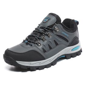 New Arrival Men Women Hiking Shoes Male Sport Outdoor Jogging Trekking Sneakers Big Size 48 Non-slip zapatos zapatillas hombre (Color: gray fur)