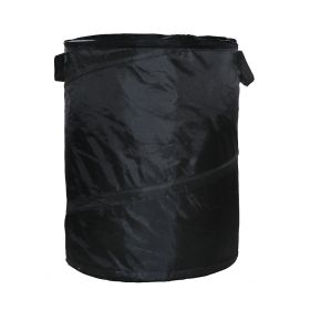Convenient car mounted folding trash can; picnic trash can; outdoor camping; garden garbage bag; waterproof material (colour: black)
