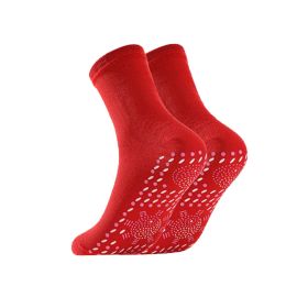3 Pairs Heated Socks; Self Heating Socks for Men Women; Massage Anti-Freezing for Fishing Camping Hiking Skiing and Foot Warmer (Color: Red)