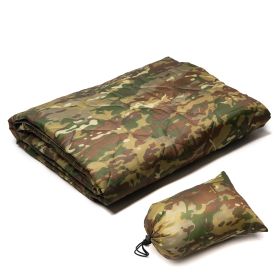 MENFLY Camouflage Camping Quilt Portable Camp Accessories Picnic Thermal Blanket Ultralight Travel Sleeping Mattress Tourist Mat (Color: CP)