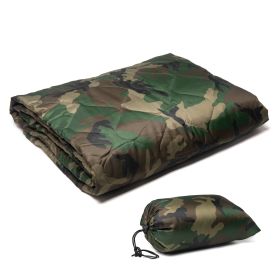 MENFLY Camouflage Camping Quilt Portable Camp Accessories Picnic Thermal Blanket Ultralight Travel Sleeping Mattress Tourist Mat (Color: US4WD)