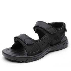 Men Summer Sandal Man Beach Sandal 2022 New Summer Casual Shoes Outdoor Hiking Shoes Mountain Trekking Sandals Big Size 39-47 (Color: Black)