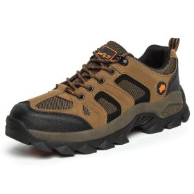 Professional High-quality All-season General Hiking Shoes Non-slip Wear-resistant Men Sneakers Breathable Casual Women Sneakers (Color: Orange)