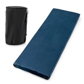 Hiking Outdoor Camping Lightweight Portable Sleeping Pad (Color: Dark Blue)