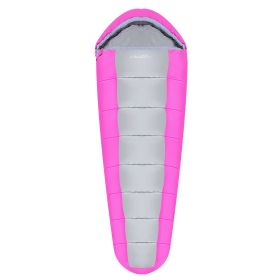 Mummy Sleeping Bag Camping Sleeping Bags for Adults Outdoor Soft Thick Water-Resistant Moisture-proof (Colot: Pink)