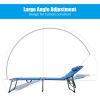 Folding Chaise Lounge Chair Bed Adjustable Outdoor Patio Beach